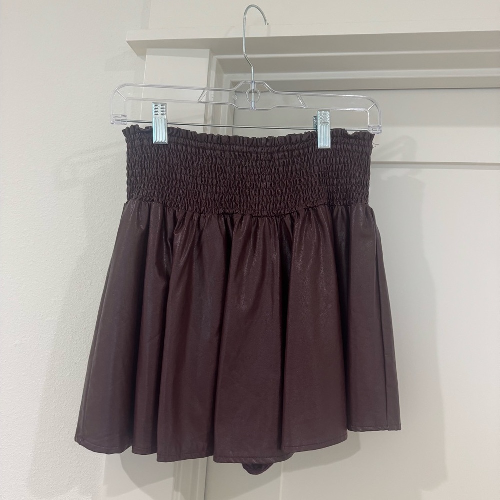 Karlie Chocolate Mini Skirt